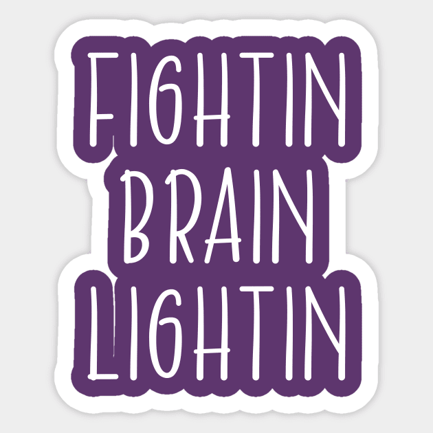 fightin brain lightin Sticker by hananeshopping